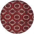 Safavieh Wyndham 7' Round Power Loomed Acrylic Rug in Red