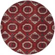 Safavieh Wyndham 7' Round Power Loomed Acrylic Rug in Red