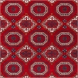 Safavieh Wyndham 7' Square Power Loomed Acrylic Rug in Red