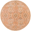Safavieh Wyndham 5' Round Power Loomed Acrylic Rug in Terracotta