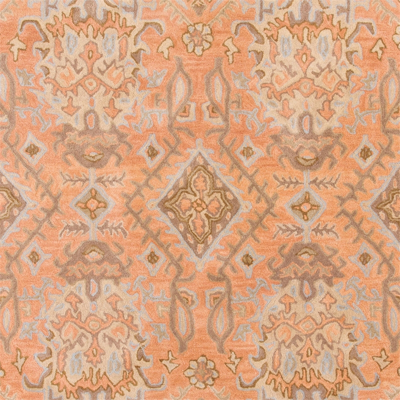 Safavieh Wyndham 5' Round Power Loomed Acrylic Rug in Terracotta