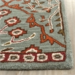 Safavieh Wyndham 6' X 9' Power Loomed Acrylic Rug in Blue and Rust