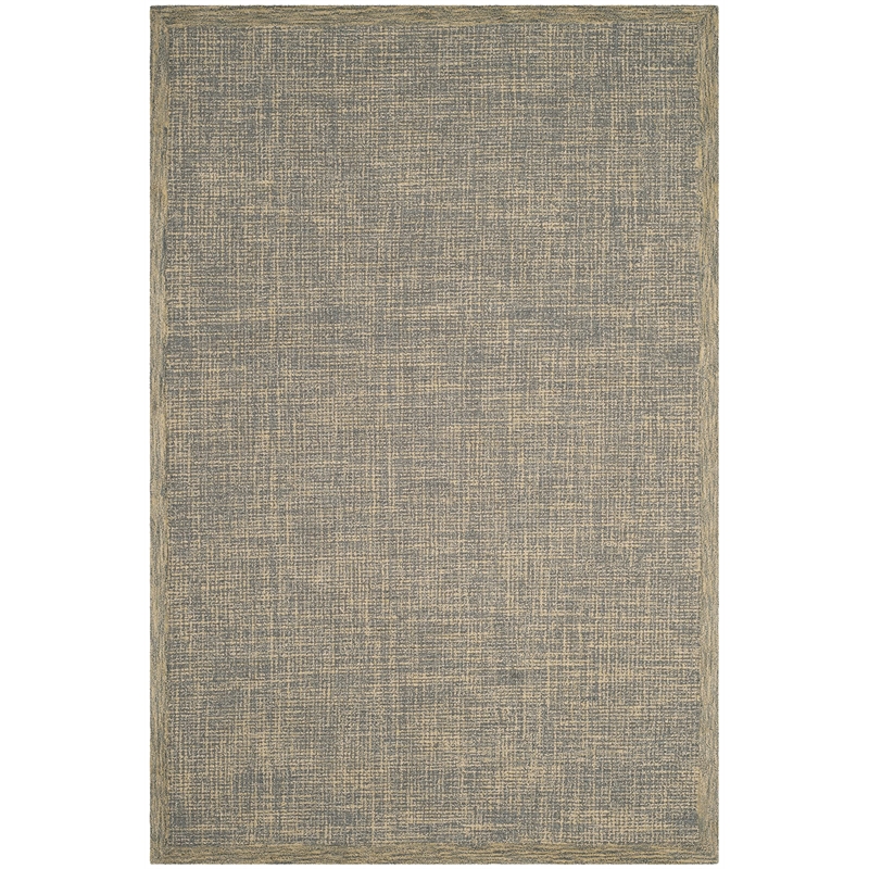 Safavieh Abstract 6' X 9' Hand Tufted Wool Rug in Gold and Gray