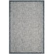 Safavieh Abstract 6' X 9' Hand Tufted Wool Rug in Navy and Ivory