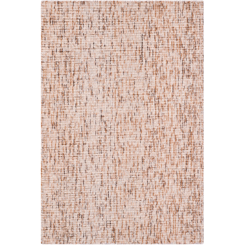 Safavieh Abstract 4' X 6' Hand Tufted Wool Rug in Beige and Rust