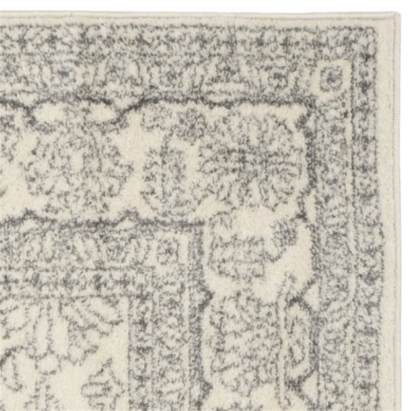 Safavieh Adirondack 9' X 9' Round Rug in Ivory and Silver
