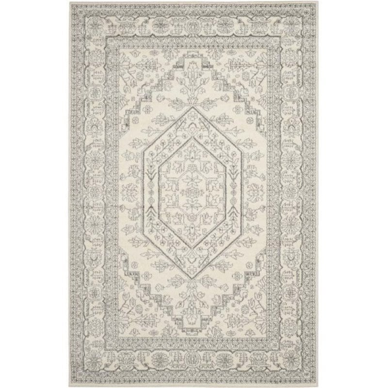 Safavieh Adirondack 9' X 9' Round Rug in Ivory and Silver