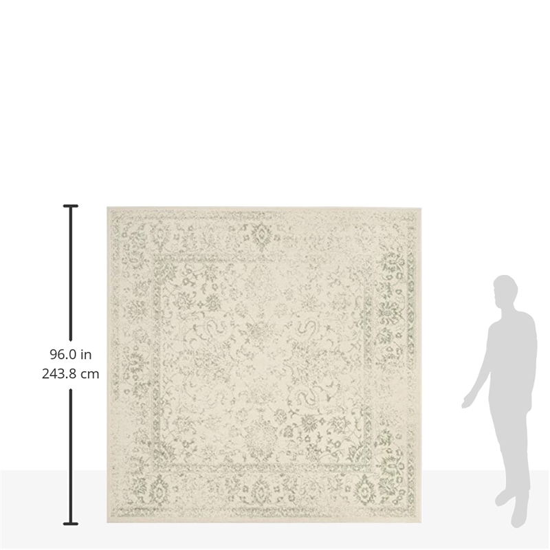 Safavieh Adirondack 8' X 8' Square Rug in Ivory and Sage