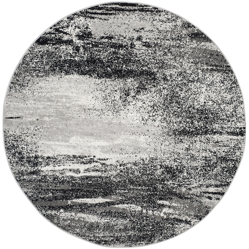 Safavieh Adirondack 8' X 8' Round Rug in Silver