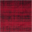 Safavieh Adirondack 4' X 4' Square Rug in Red and Black