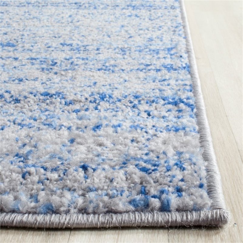 Safavieh Adirondack 4' X 4' Round Rug in Blue and Silver