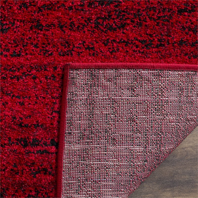 Safavieh Adirondack 4' X 4' Square Rug in Red and Black