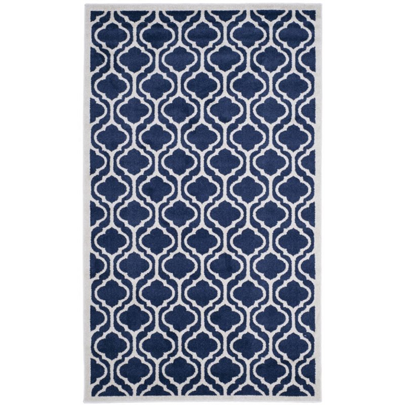 Safavieh Amherst 5' X 8' Rug in Navy and Beige