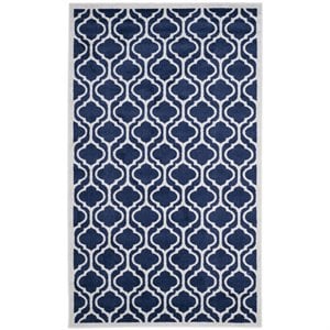 Safavieh Amherst 5' X 8' Rug in Navy and Beige