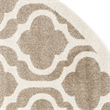 Safavieh Amherst 7' X 7' Round Rug in Wheat and Beige