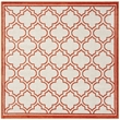 Safavieh Amherst 5' X 5' Square Rug in Ivory and Orange