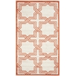 Safavieh Amherst 3' X 5' Rug in Ivory and Orange
