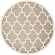 Safavieh Amherst 9' X 9' Round Rug in Wheat and Beige