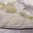 Safavieh Amherst 9' X 9' Round Rug in Ivory and Light Gray