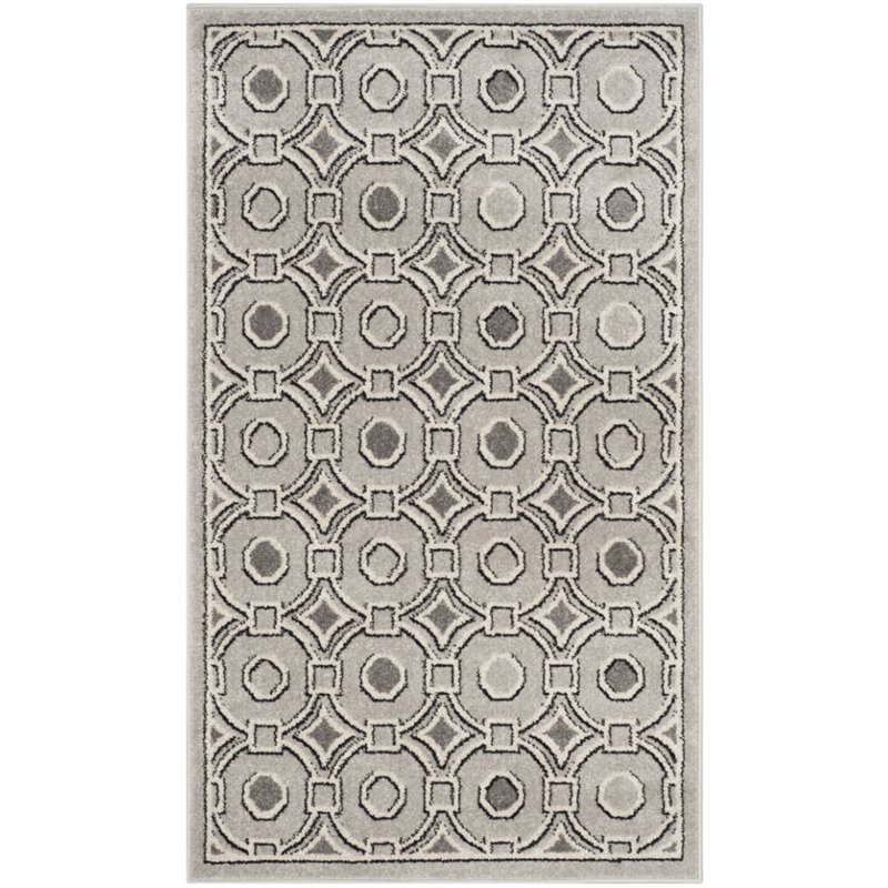 Safavieh Amherst 3' X 5' Rug in Light Gray and Ivory