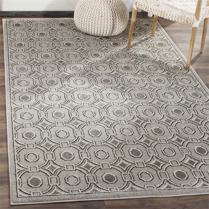 Safavieh Amherst 8' X 10' Rug in Light Gray and Ivory