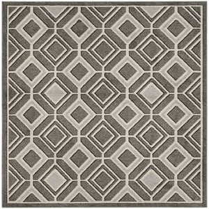 Safavieh Amherst 7' X 7' Square Rug in Gray and Light Gray