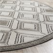 Safavieh Amherst 7' X 7' Round Rug in Ivory and Light Gray