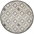 Safavieh Amherst 7' X 7' Round Rug in Ivory and Light Gray