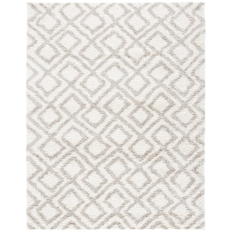 Safavieh Arizona Shag 8' X 10' Rug in Ivory and Beige