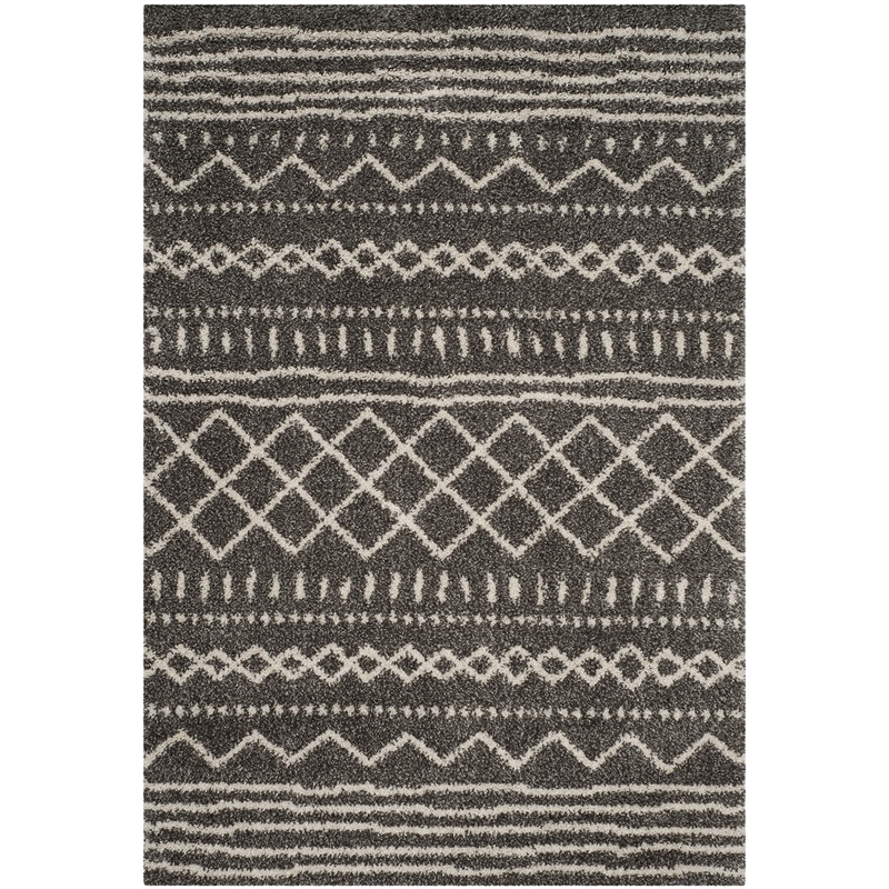 Safavieh Arizona Shag 4' X 6' Rug in Brown and Ivory