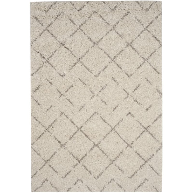 Safavieh Arizona Shag 4' X 6' Rug in Ivory and Beige
