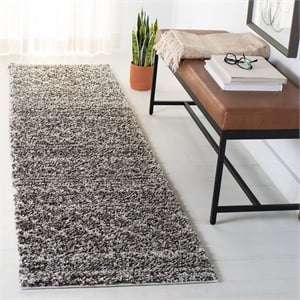 Safavieh Arizona Shag 2' 3&quot X 8' Rug in Brown and Ivory