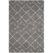 Safavieh Arizona Shag 4' X 6' Rug in Gray and Ivory