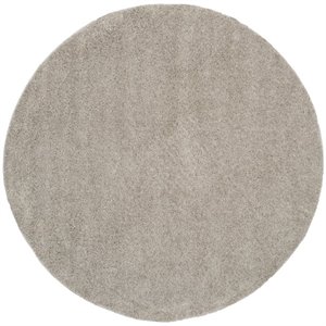 Safavieh Arizona Shag 6' 7&quot X 6' 7&quot Round Rug in Linen
