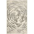 Safavieh Bella 5' X 8' Hand Tufted Wool Pile Rug in Ivory and Gray