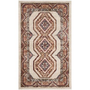 Safavieh Bijar 4' X 6' Rug in Ivory and Rust