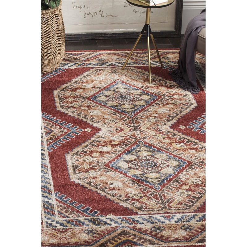 Safavieh Bijar 3' X 5' Rug in Red and Rust