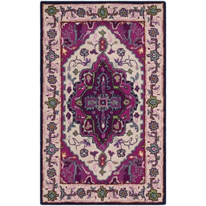 Safavieh Bellagio 2' 6&quot X 4' Hand Tufted Rug in Ivory and Pink
