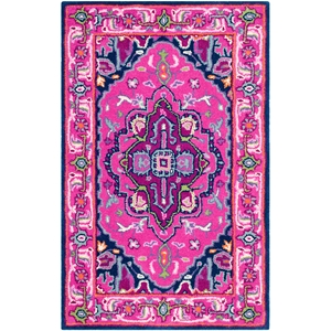Safavieh Bellagio 2' 6&quot X 4' Hand Tufted Rug in Pink and Navy