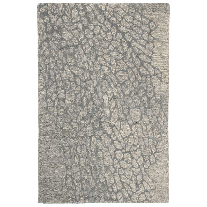 Safavieh Blossom 4' X 6' Hand Hooked Rug in Gray and Gray
