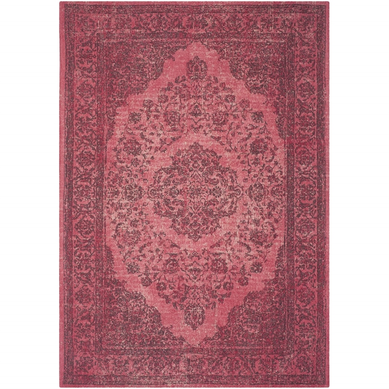 Safavieh Classic Vintage 9' X 12' Cotton Rug in Fuchsia