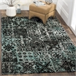 Safavieh Classic Vintage 4' X 6' Rug in Teal and Black
