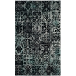 Safavieh Classic Vintage 5' X 8' Rug in Teal and Black