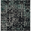 Safavieh Classic Vintage 6' X 6' Square Rug in Teal and Black