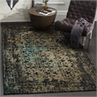 Safavieh Classic Vintage 6' X 6' Round Rug in Black and Olive