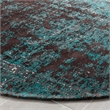 Safavieh Classic Vintage 6' X 6' Round Rug in Teal and Brown