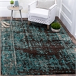 Safavieh Classic Vintage 6' X 6' Square Rug in Teal and Brown