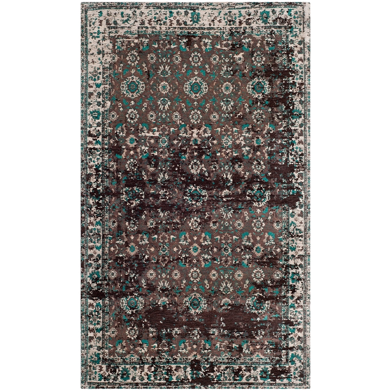 Safavieh Classic Vintage 3' X 5' Rug in Teal and Beige
