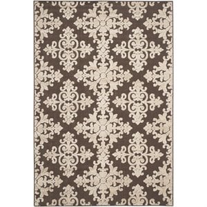 Safavieh Cottage 5' 3&quot X 7' 7&quot Rug in Brown and Creme