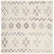 Safavieh Casablanca Shag 6' X 6' Square Hand Woven Rug in Ivory
